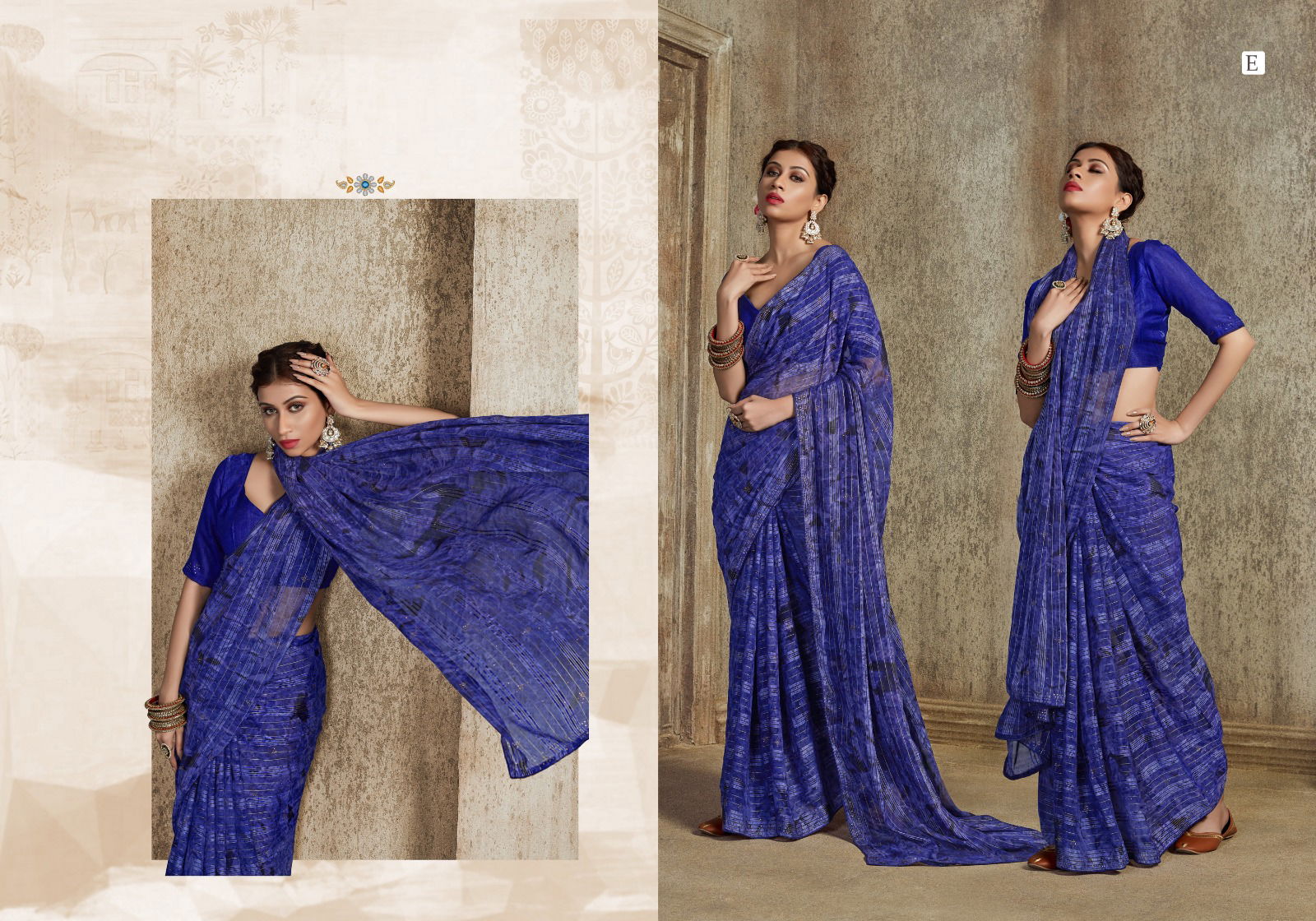 Prisma By Ynf Georgette Printed Sarees Catalog
